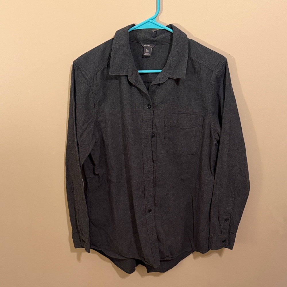 Gray Button-Up Shirt